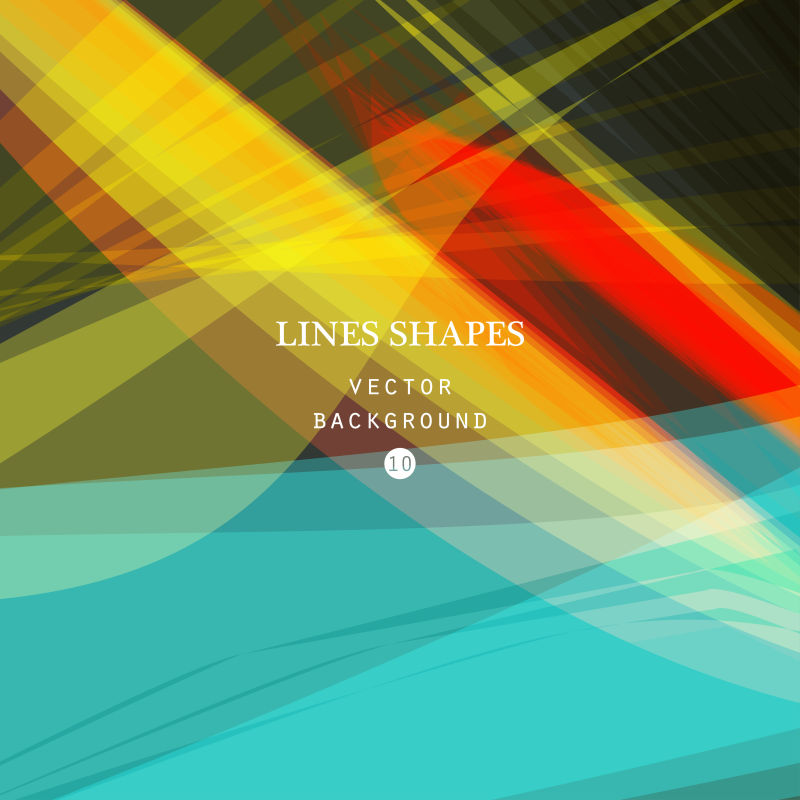 现代抽象彩色条纹背景矢量设计