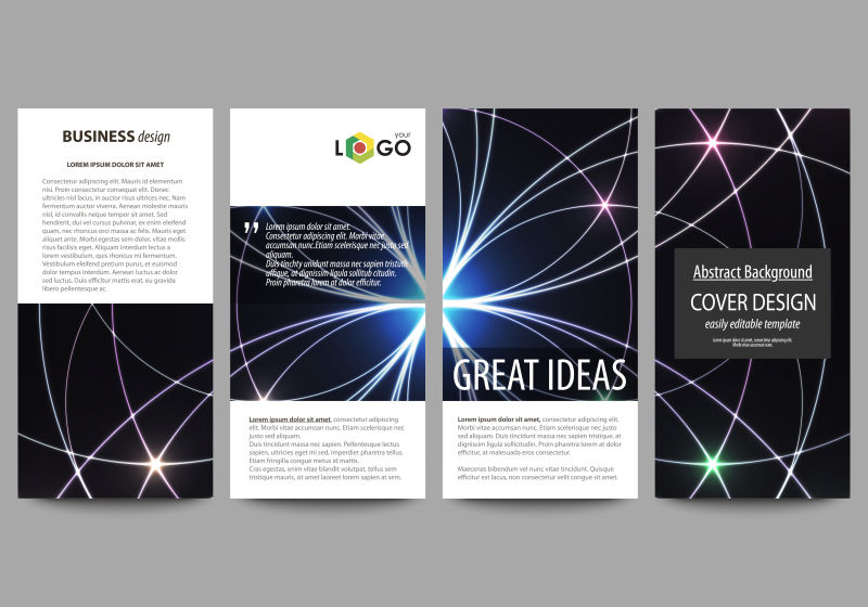 矢量的商务手册版式设计