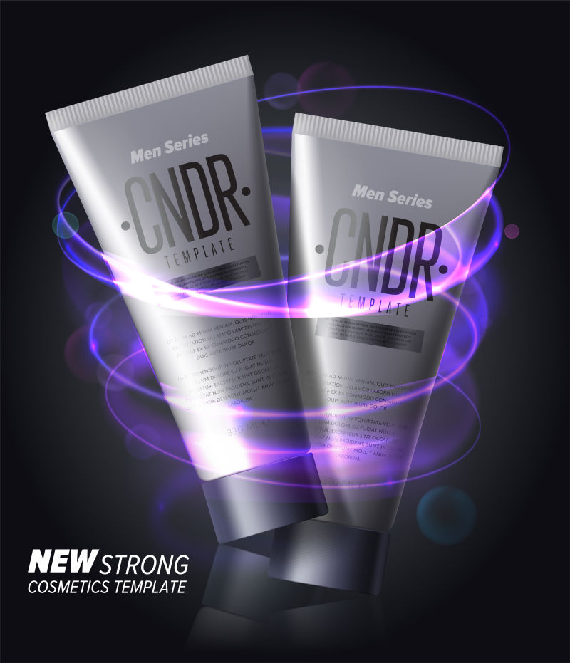 矢量的洗面奶插图设计