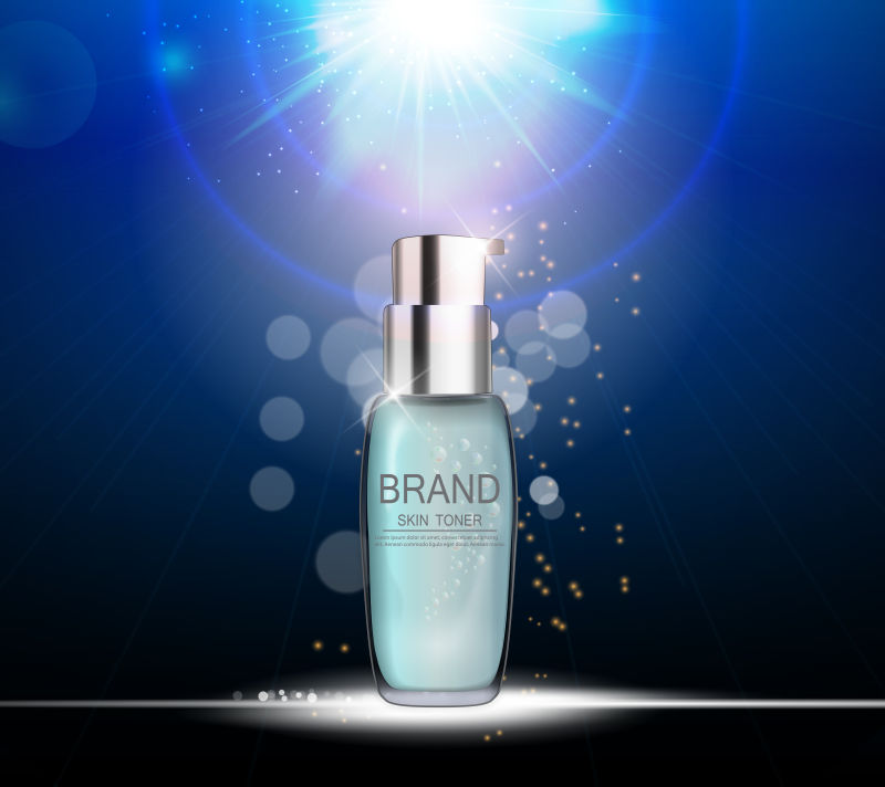 抽象矢量精华液的包装设计