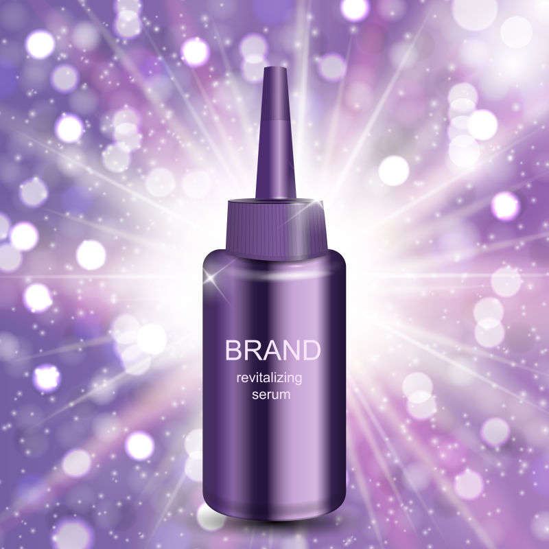 抽象矢量洗发露的包装设计