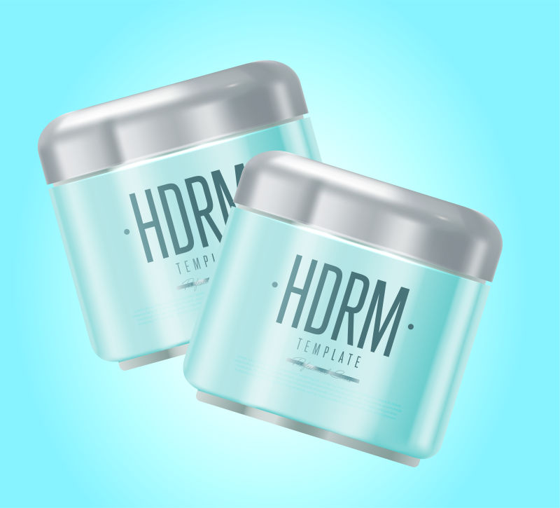 护肤品广告插图矢量设计