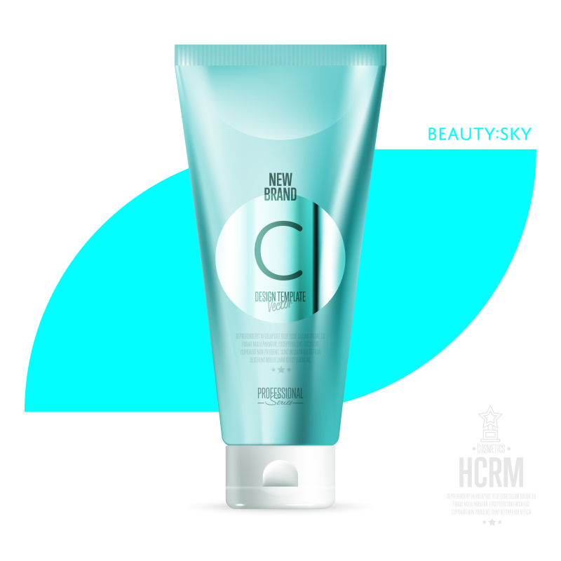 矢量洗面奶创意包装设计