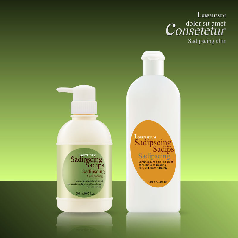 现代化妆品包装矢量设计