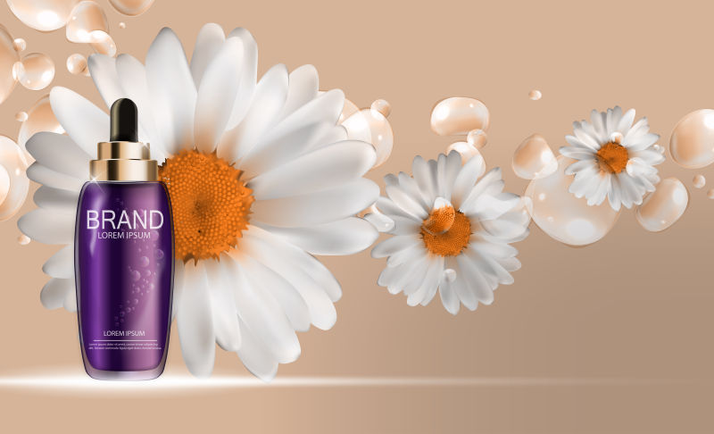 创意矢量精油的宣传广告设计