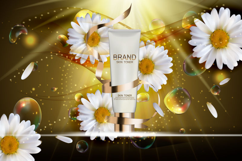 创意矢量精美的护肤品包装设计