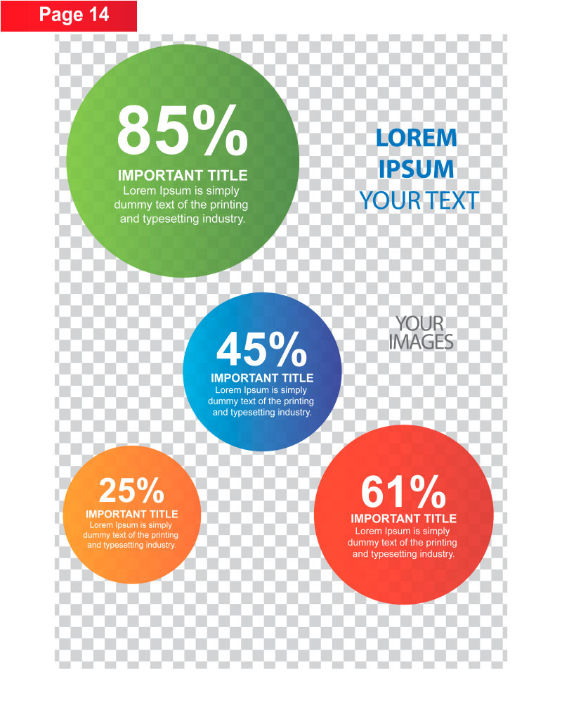 矢量的现代商业图表设计