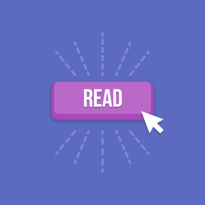 附有光标的按钮在一个平的矢量设计