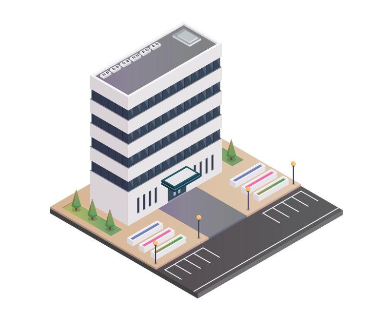 矢量大厦建筑