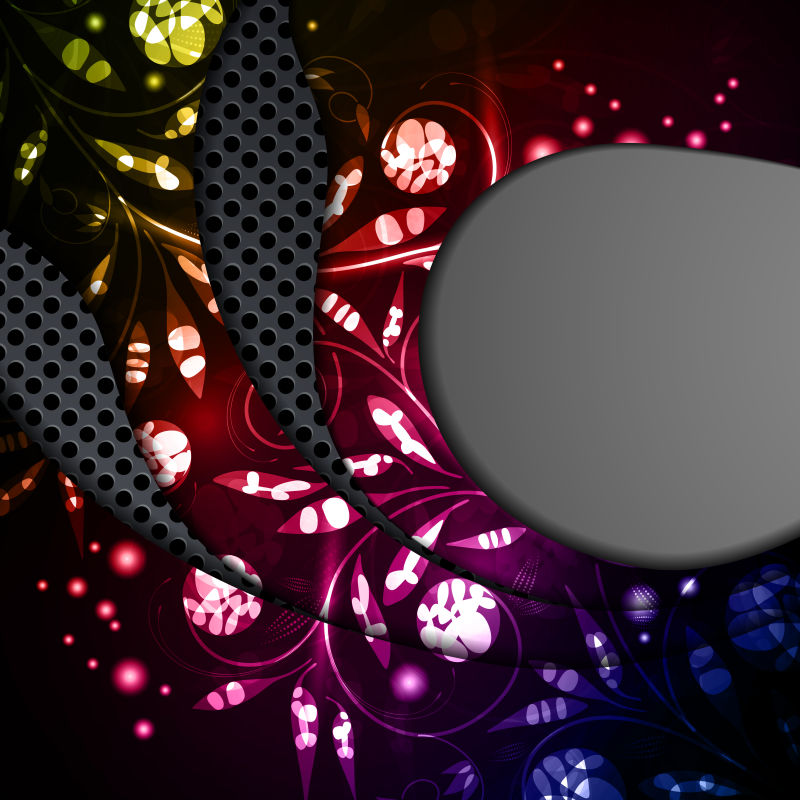 抽象的花卉图案背景矢量设计