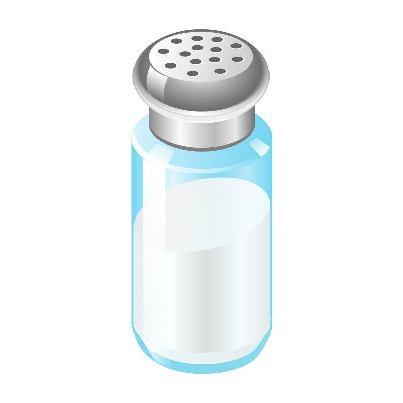 卡通烘焙和烹饪配料矢量盐图解