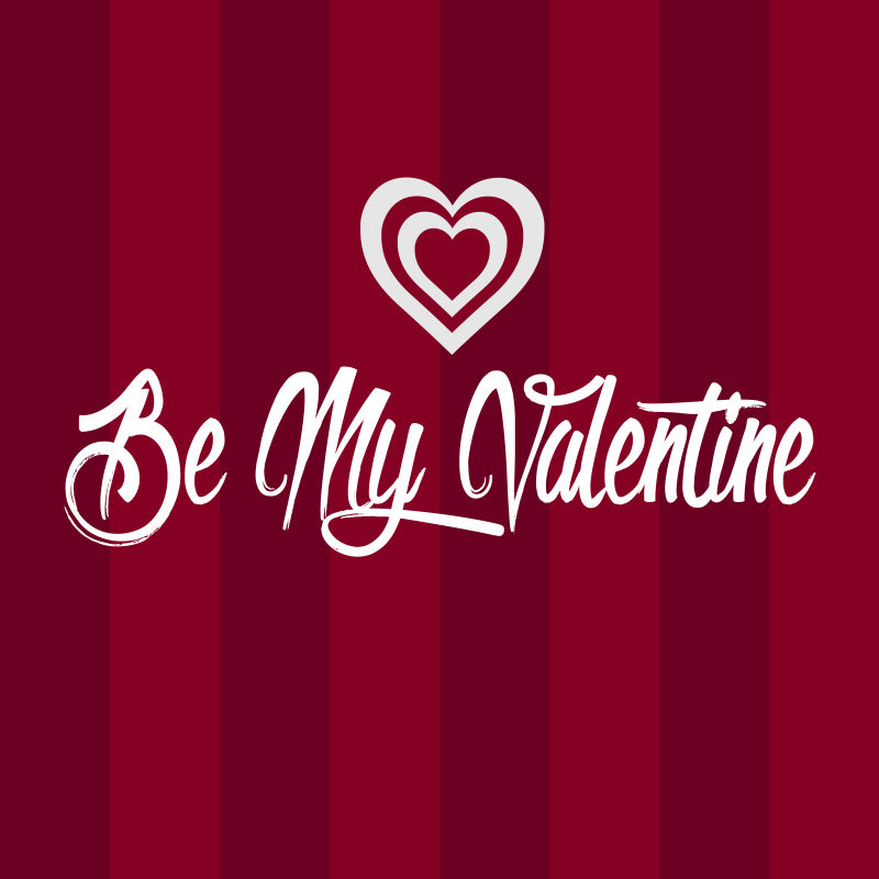 情人节的艺术文字背景矢量设计