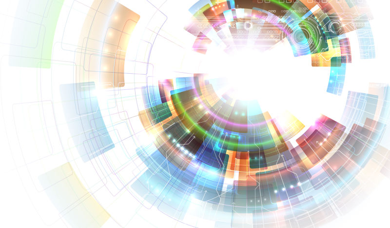 抽象的科技感背景矢量设计