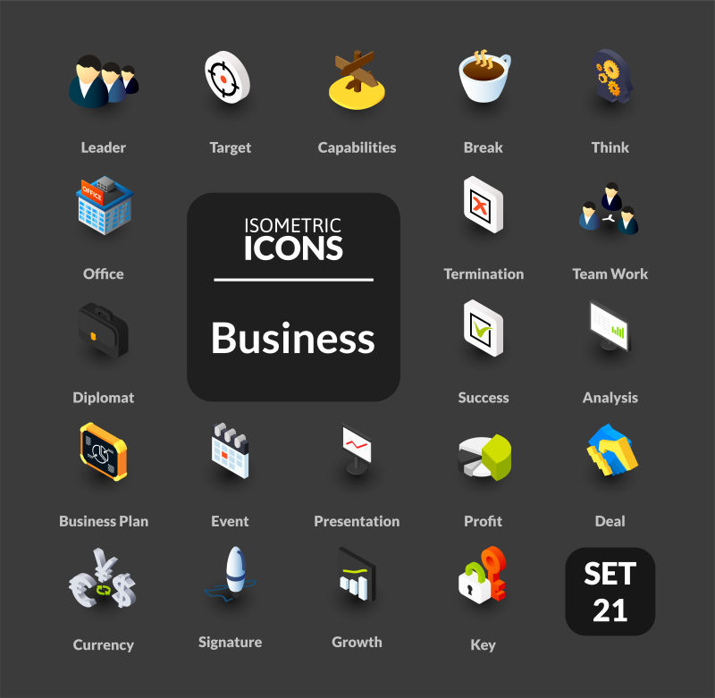 矢量的三维应用图标设计