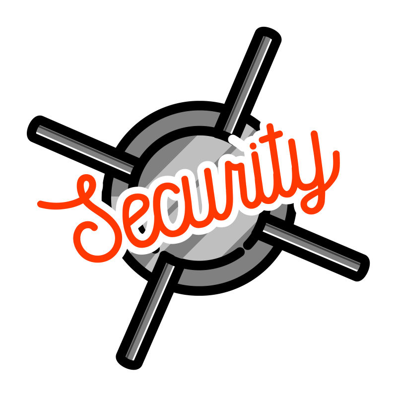 创意矢量现代安全主题的平面插图