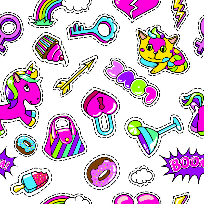 创意矢量时尚图形元素设计插图