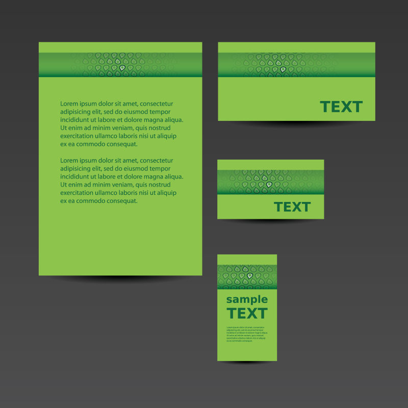 矢量的企业宣传卡片设计