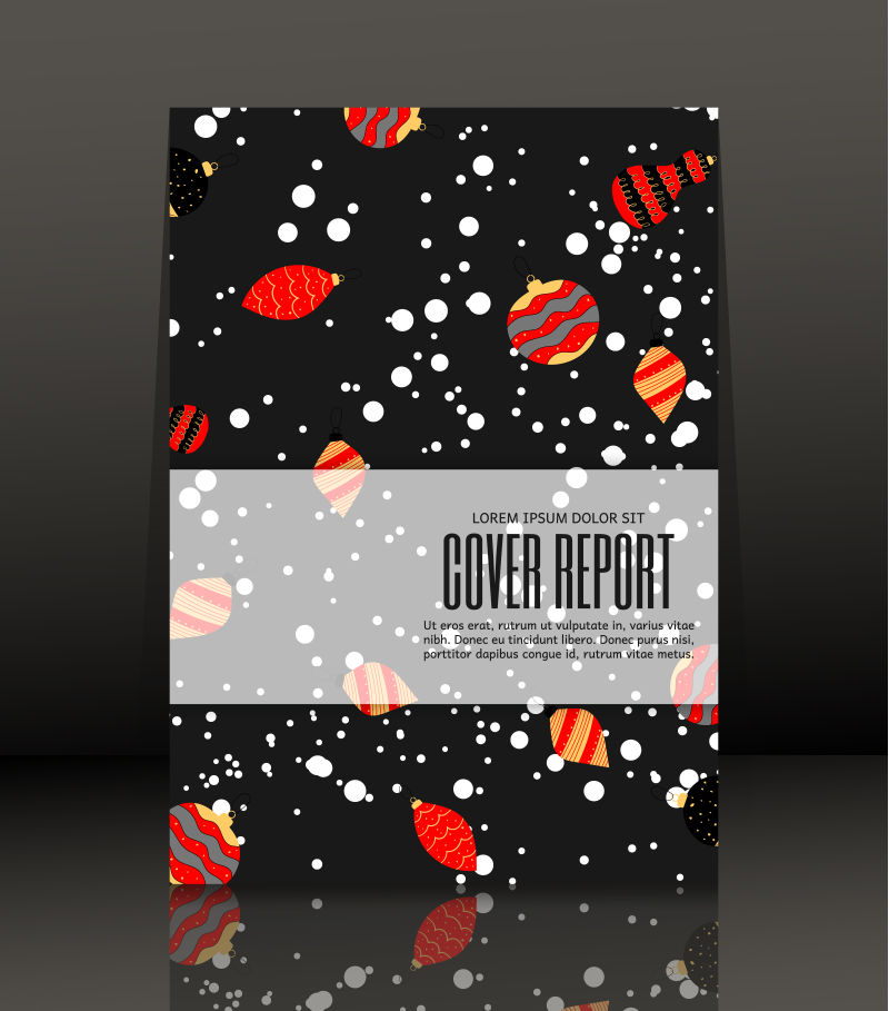 圣诞节糖果图案封面矢量设计