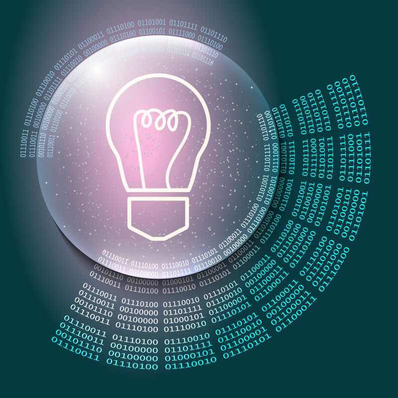 矢量抽象创意概念插图