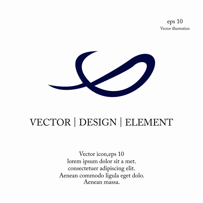 矢量旋涡字母G标志