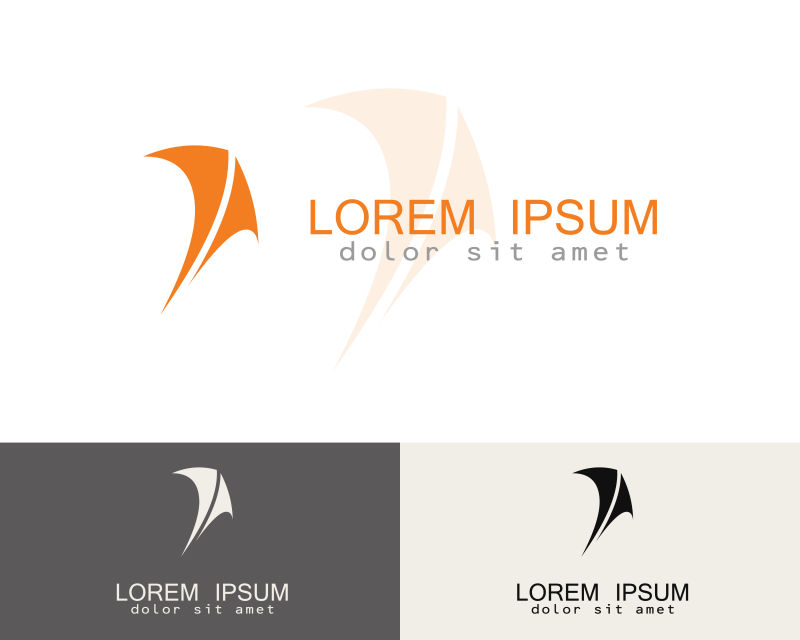 矢量抽象鹰头标志