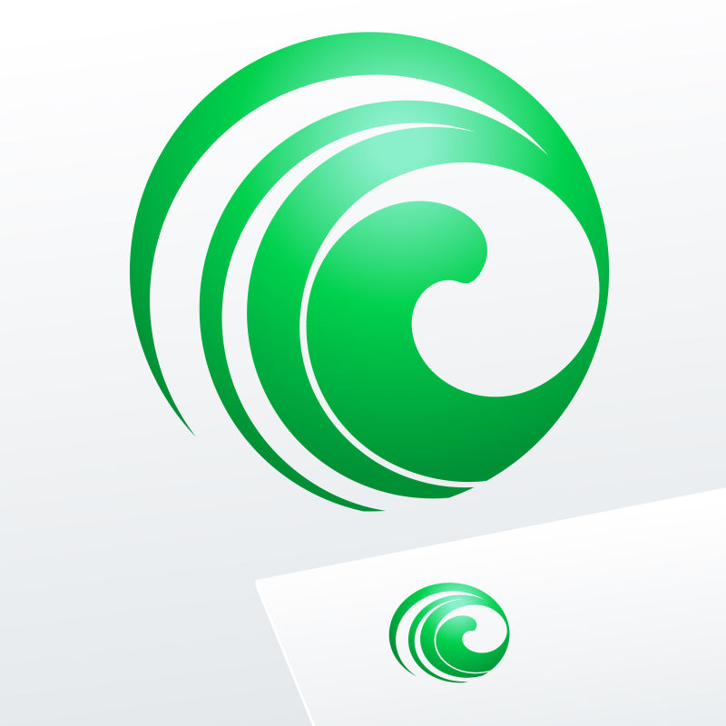矢量绿色logo设计