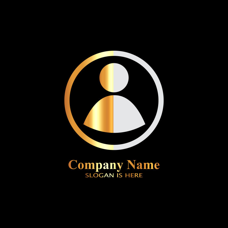 矢量人物图标logo