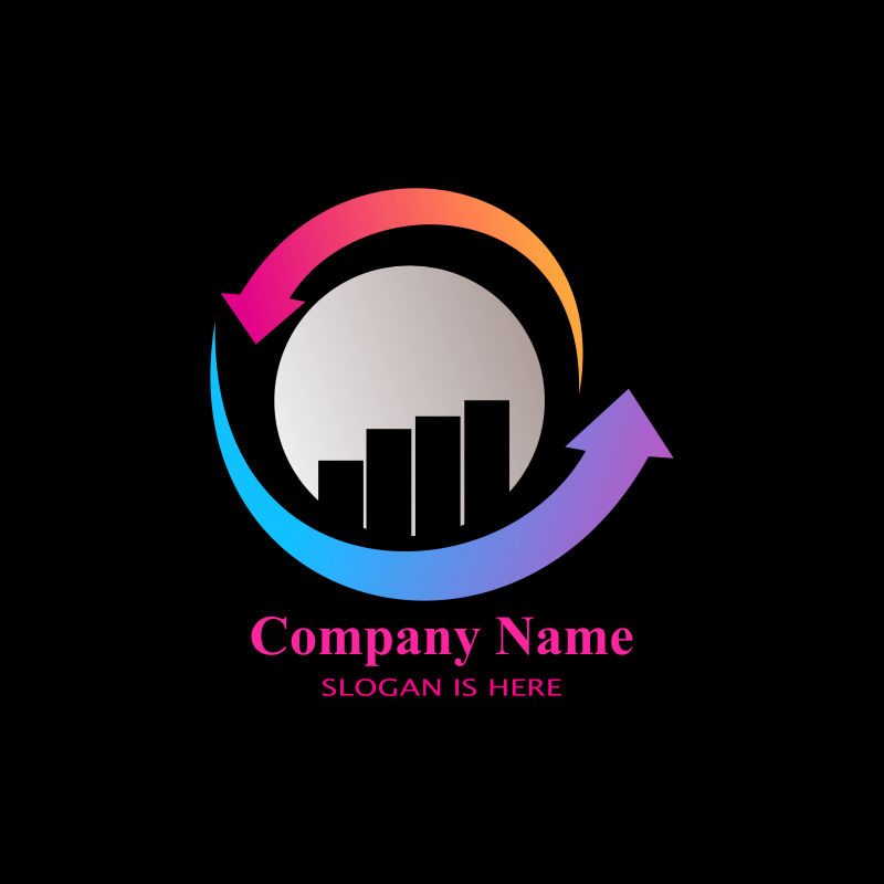 矢量彩色商业logo