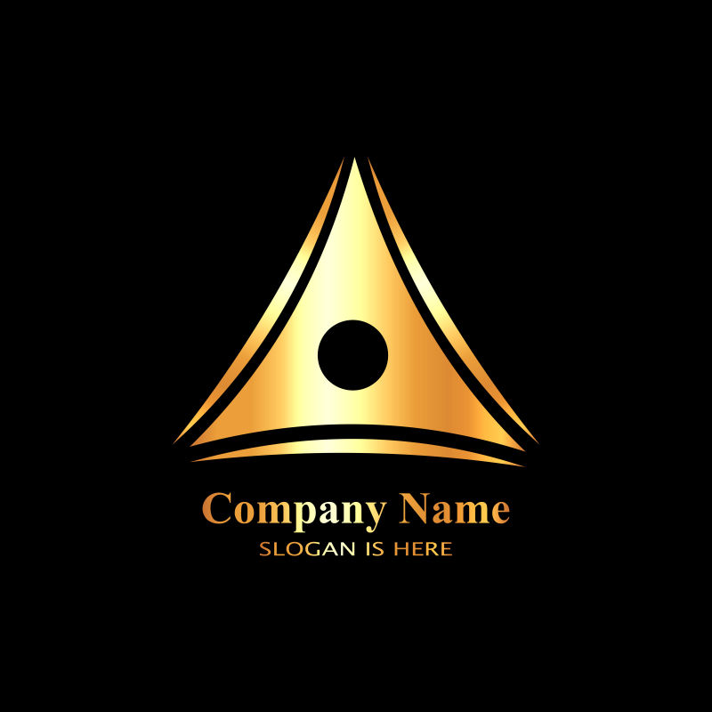 矢量抽象三角logo