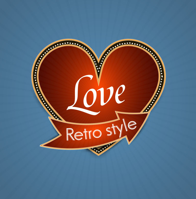 情人节的爱心图案矢量设计