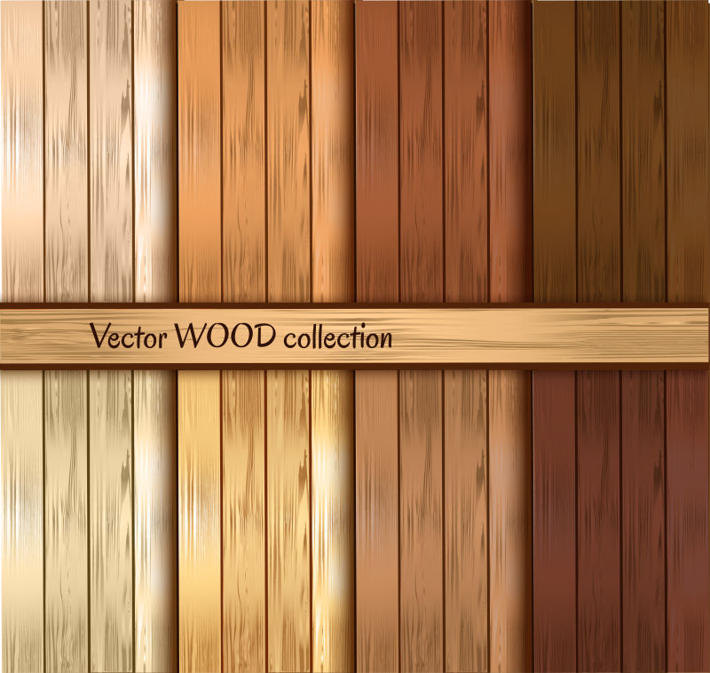 矢量拼贴的木材纹理背景