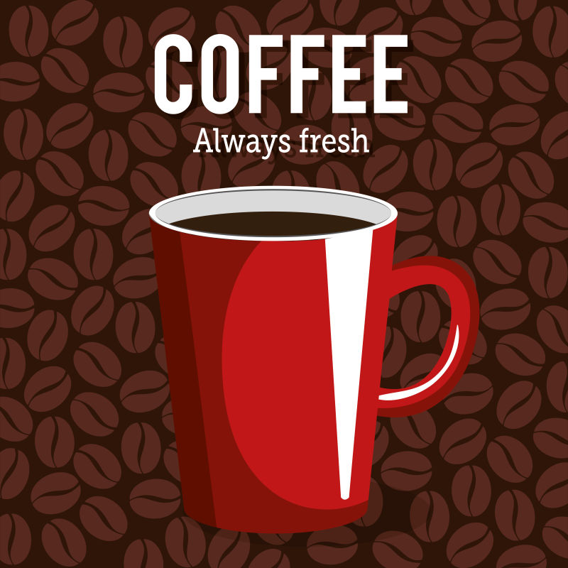 矢量的咖啡创意海报