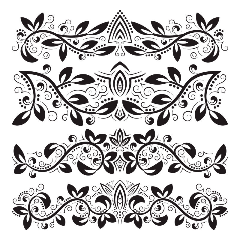 矢量巴洛克风格设计装饰元素