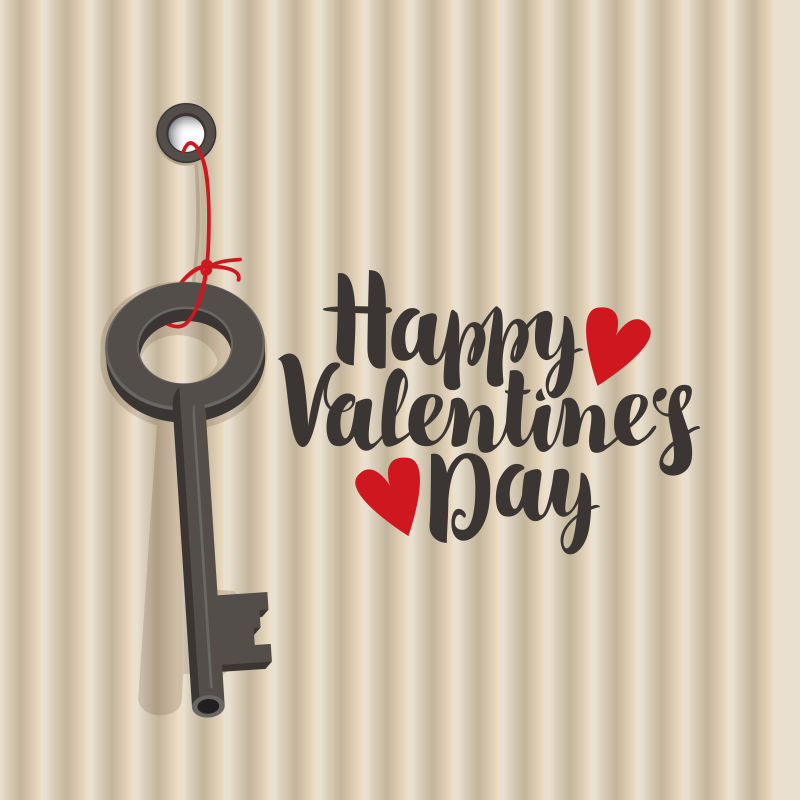 情人节祝福标语矢量设计