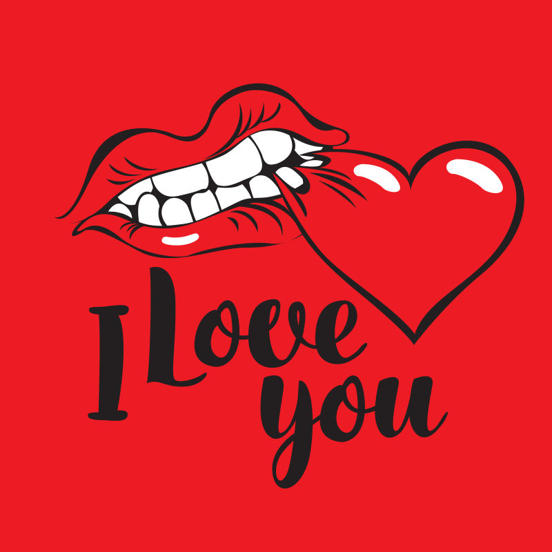 矢量的创意情人节卡片插图