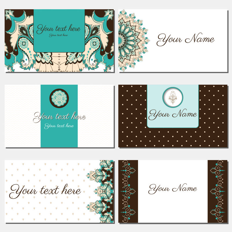 矢量符合标准尺寸的名片