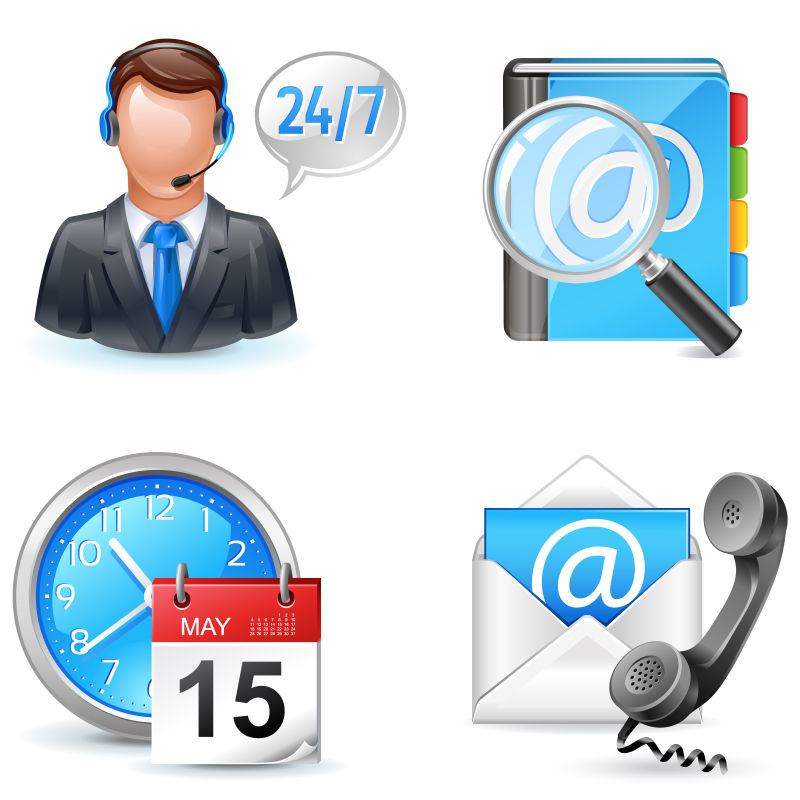 商业图标现场图表预约矢量