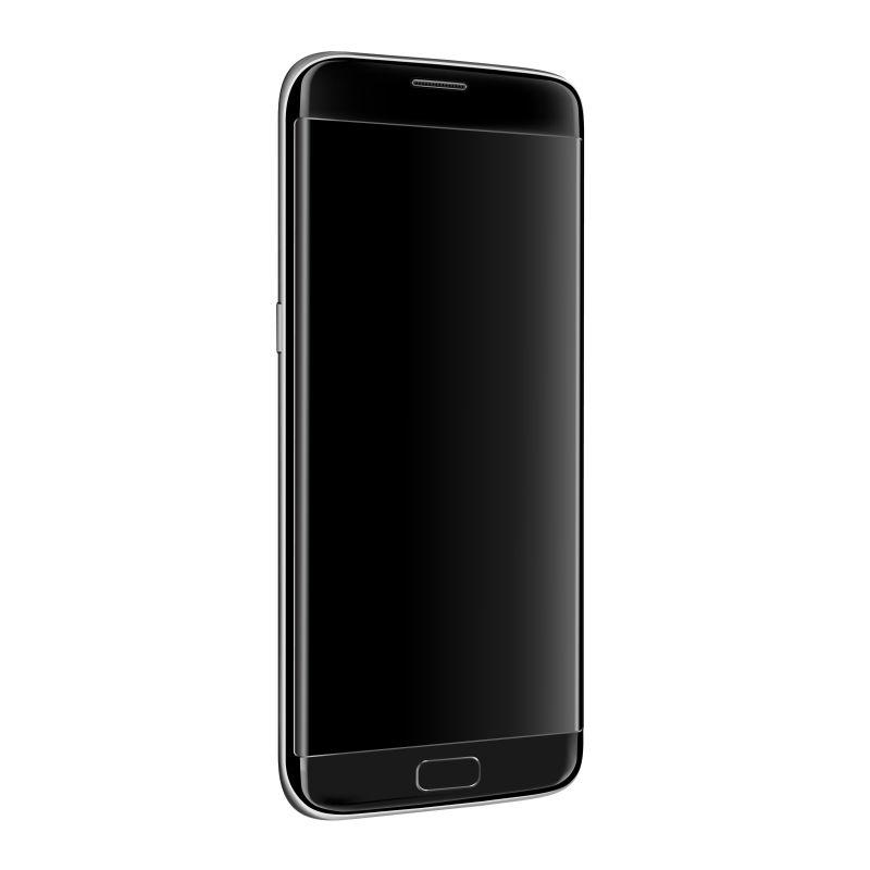 矢量黑色智能手机