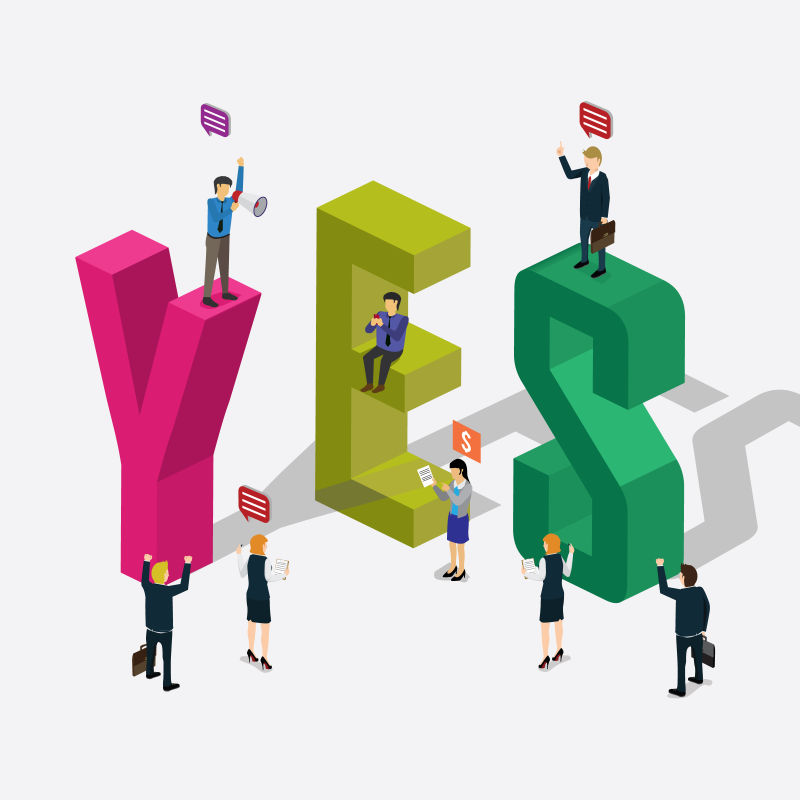 商业团队成功理念矢量等距插图