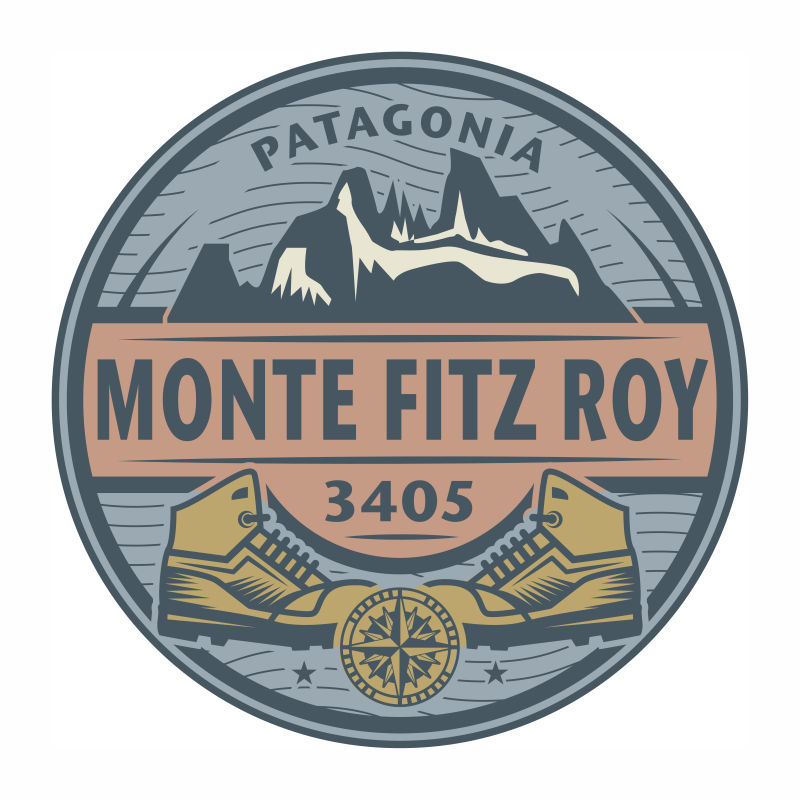 巴塔哥尼亚矢量徽章