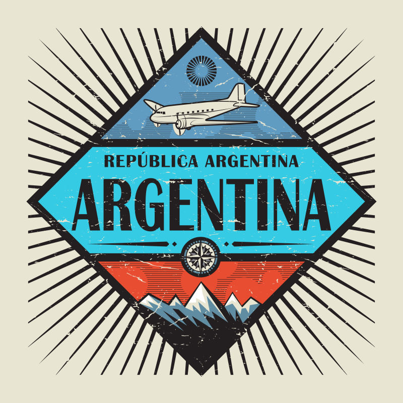 阿根廷创意矢量徽章