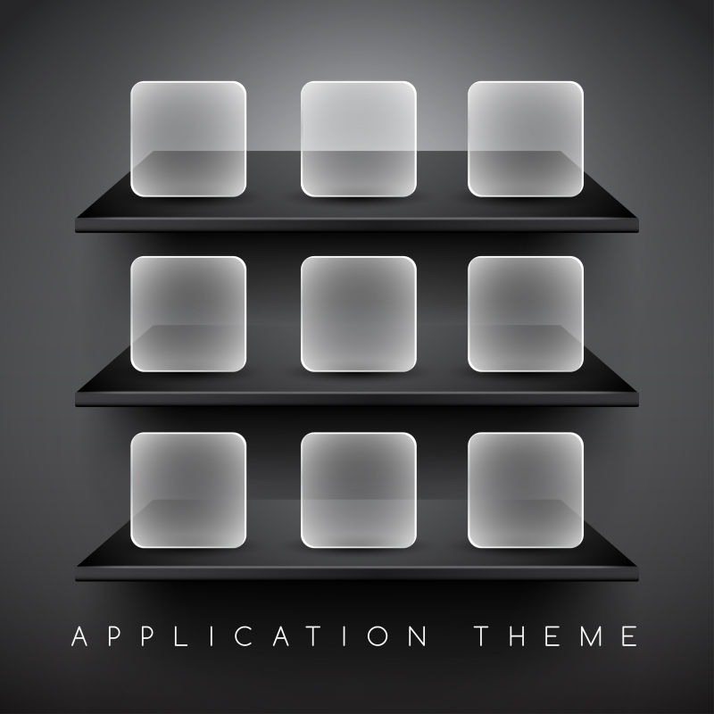 空货架展示矢量