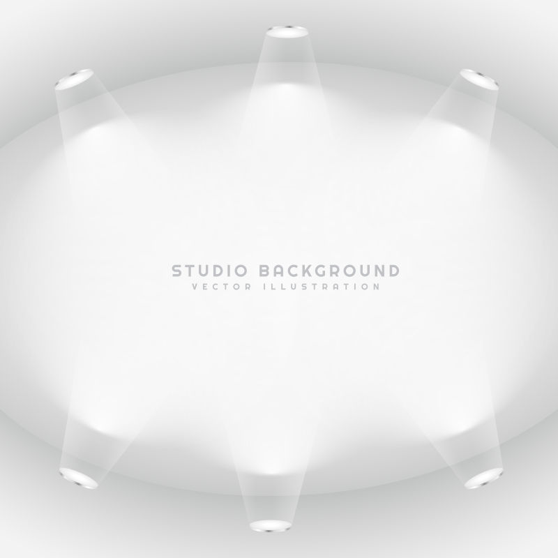 工作室灯光背景矢量设计