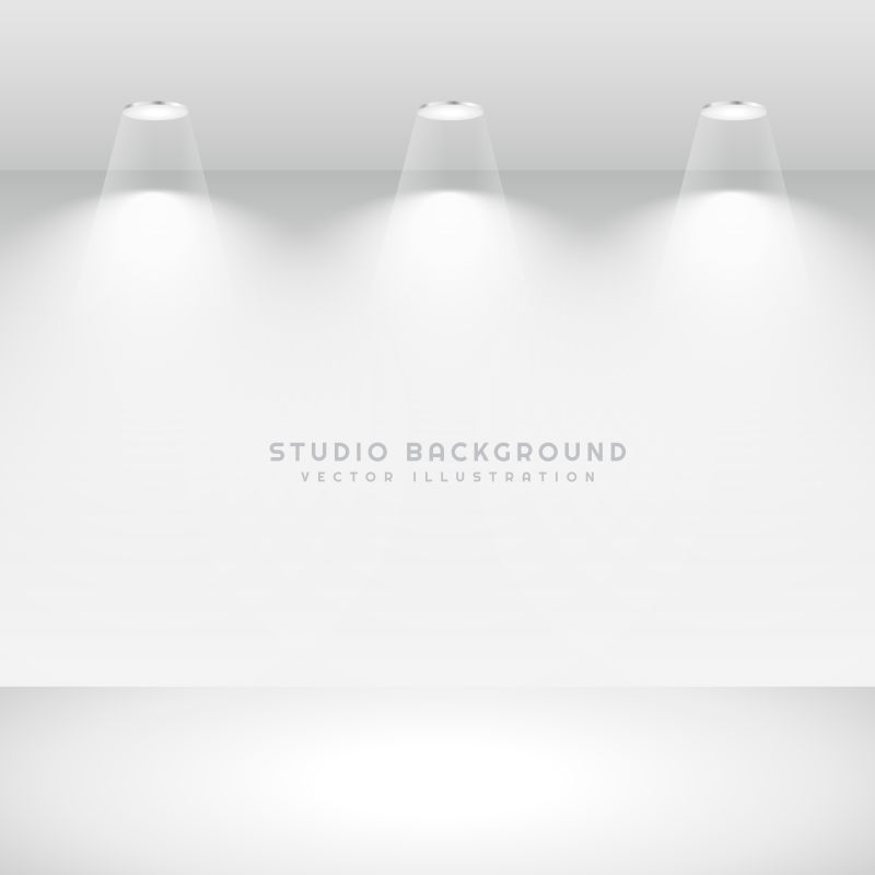 矢量的空白墙面