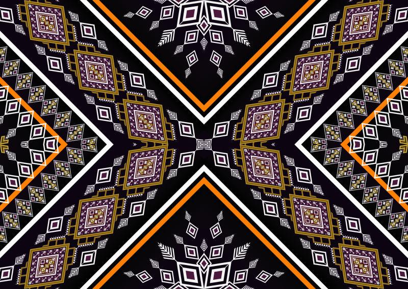 抽象的图案设计背景或壁纸矢量插图