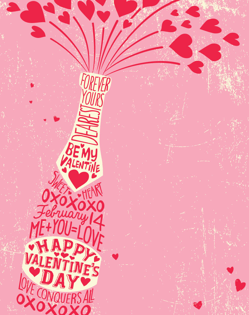 情人节创意图案背景矢量设计