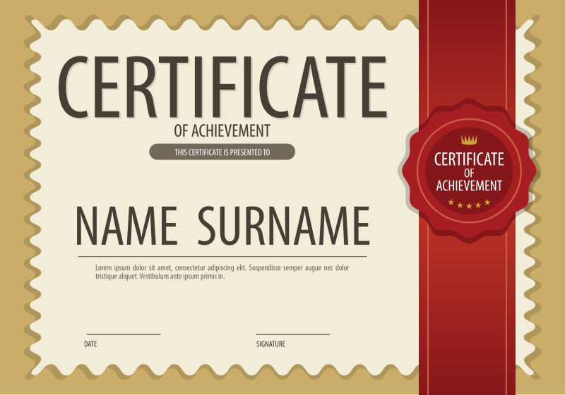 空白认证边界矢量插图