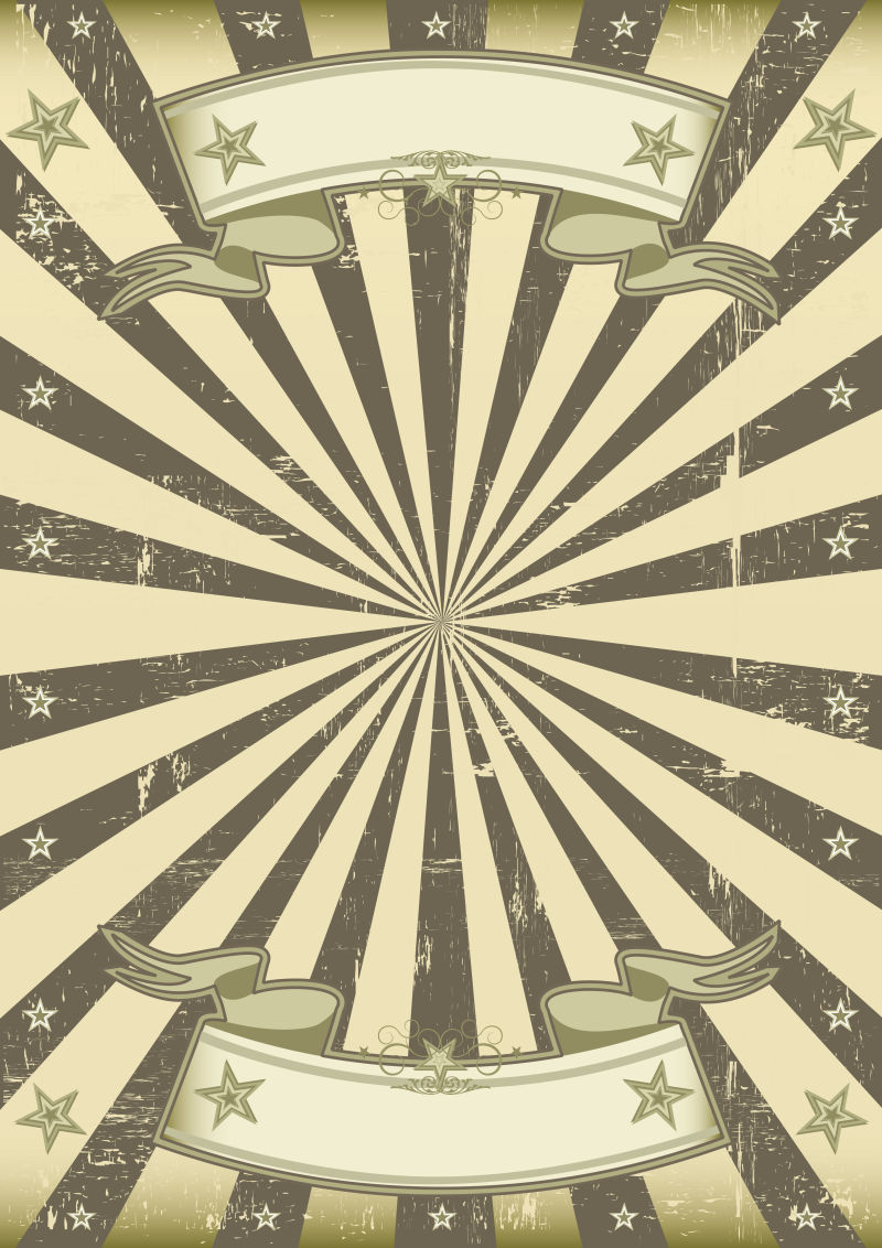 矢量的旧式马戏团海报背景