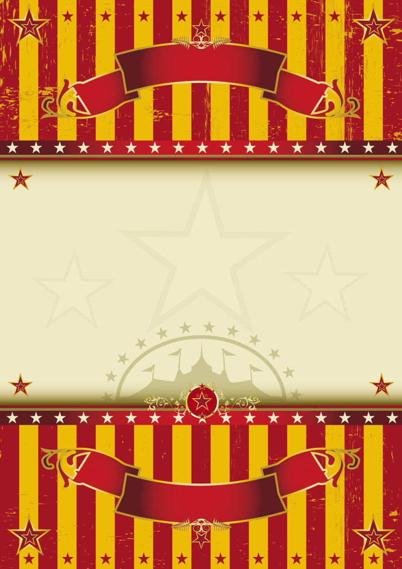 矢量的马戏团海报背景设计