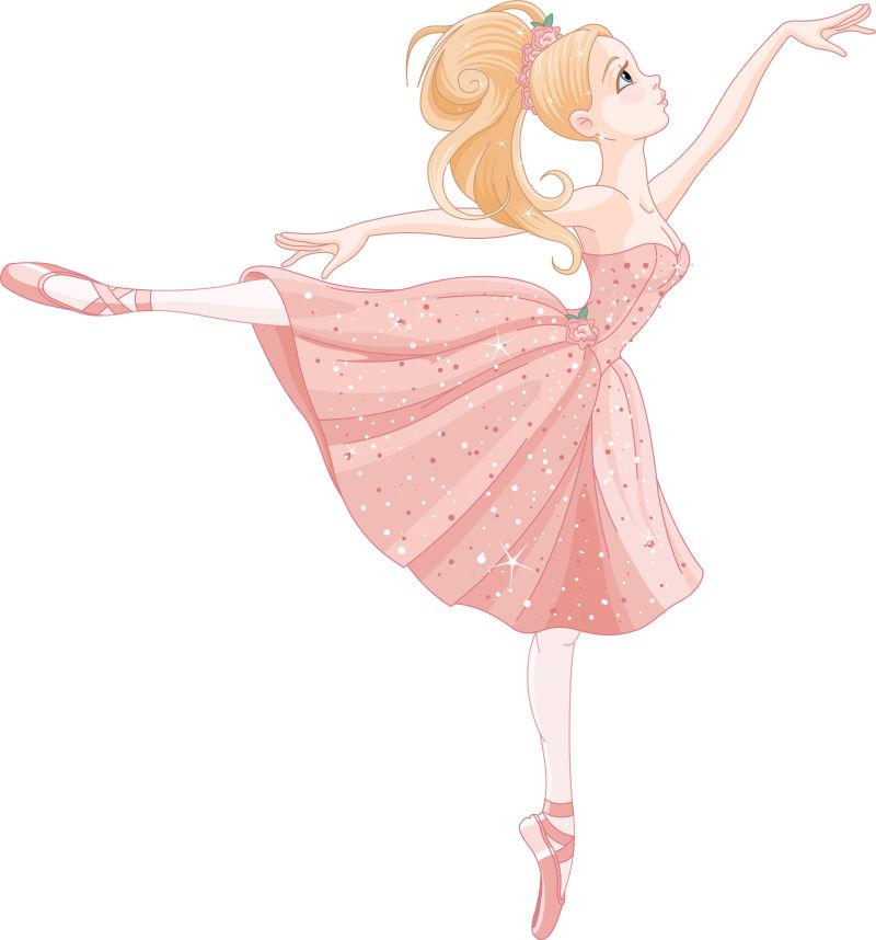 图片 插画 芭蕾舞女演员美丽的脚矢量插图